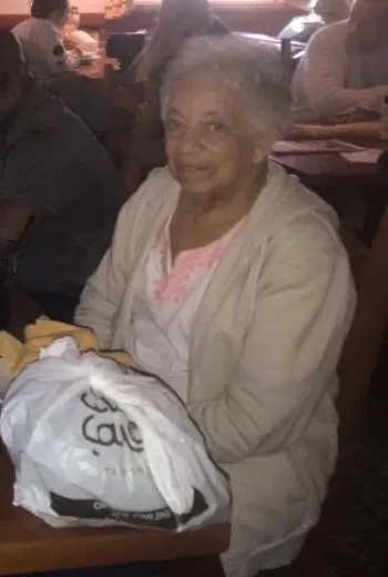 Elaine at a family dinner
